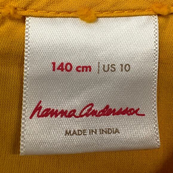 Bundle‎ HANNA ANDERSON Girls Velour Skater Dress & Ruffle Popover Size 10 - Picture 10 of 16